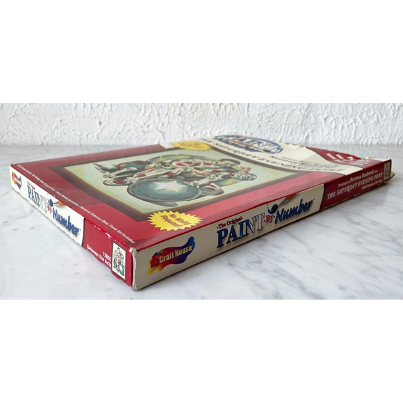 Paint By Number Kit Between Acts Clown Puppy Normal Rockwell Sat Evening Post - Picture 4 of 5